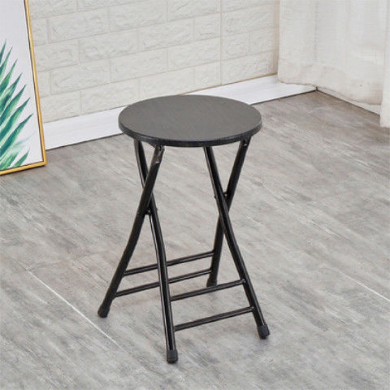 Taburete plegable silla de comedor doméstica taburete silla de respaldo silla de entrenamiento silla de dormitorio de estudiantes silla de computadora simple taburete redondo plegable
