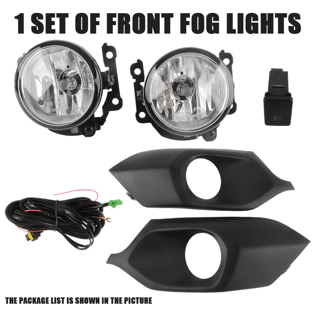 Aplicable a Mitsubishi 2016 - 2019 Pajero F1 Fog Lamp para parachoques marco de luz de conducción Luz antinebra