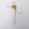 Pure bristle+clear water poplar handle; 633#pig hair brush 1.5 inches (bag); bristle
