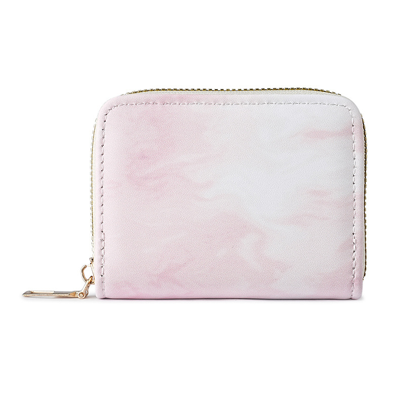 Fábrica directa 2024 nueva bolsa de tarjetas de órgano compacta y exquisita para mujeres gradiente multi-tarjeta bolso de cambio de cremallera de estudiantes