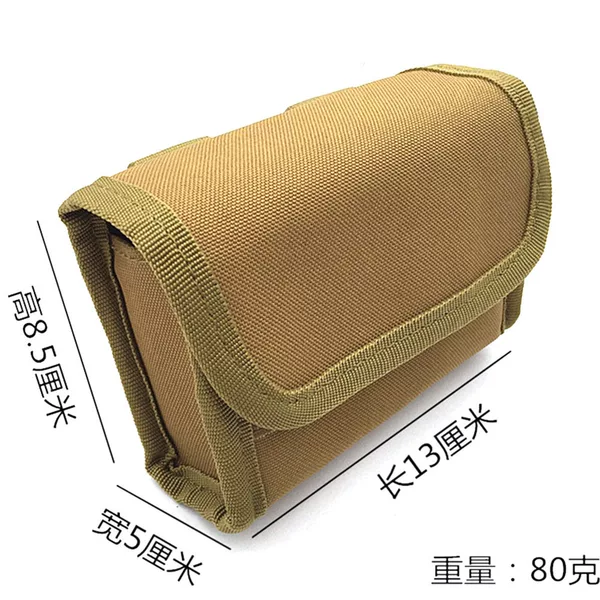 Outdoor tactical 10 hole bullet bag Molle system waist bullet bag 12G loose magazine multi-function accessory bag