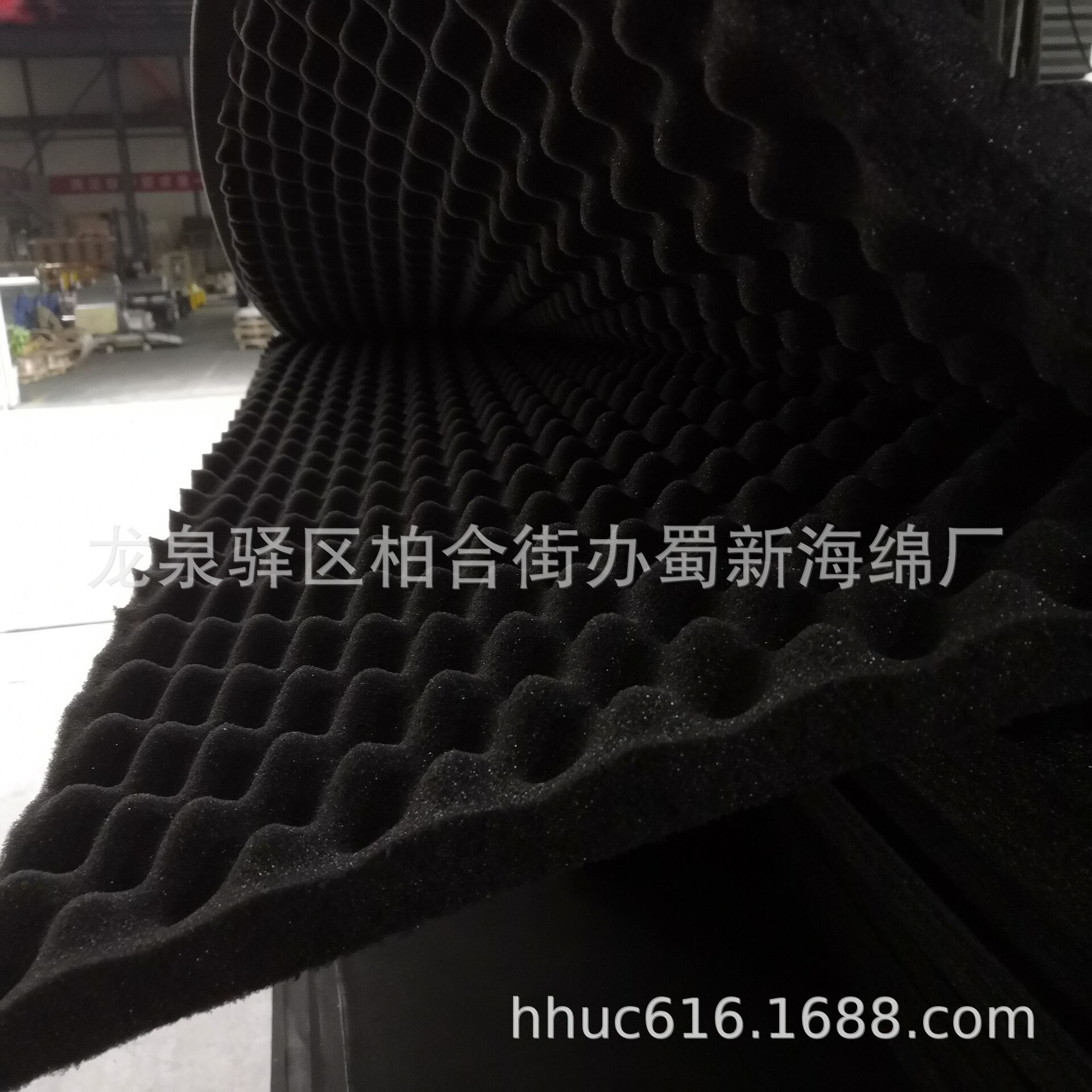 供波浪状聚氨酯吸音海绵/演播厅波峰消音海绵/影音室隔音降噪泡棉