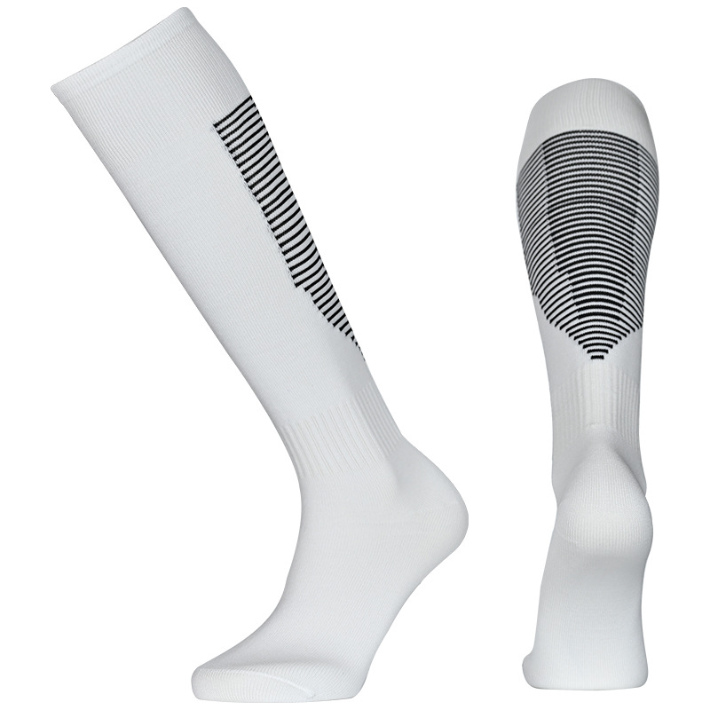 Striped Football Socks for Adults, Wear-Resistant, Girls' Non-Slip, Children's Long Tube, Kids' Long Tube Football Socks, Cheerleading Performance Socks