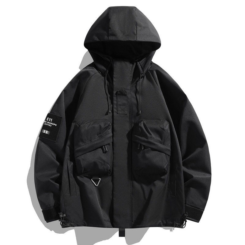 Chaqueta para hombres explosión al aire libre ropa de vestir de viento abrigo abrigo abrigo de estilo estilo estilo de montaña japonés estilo de moda con capuz para hombres y mujeres