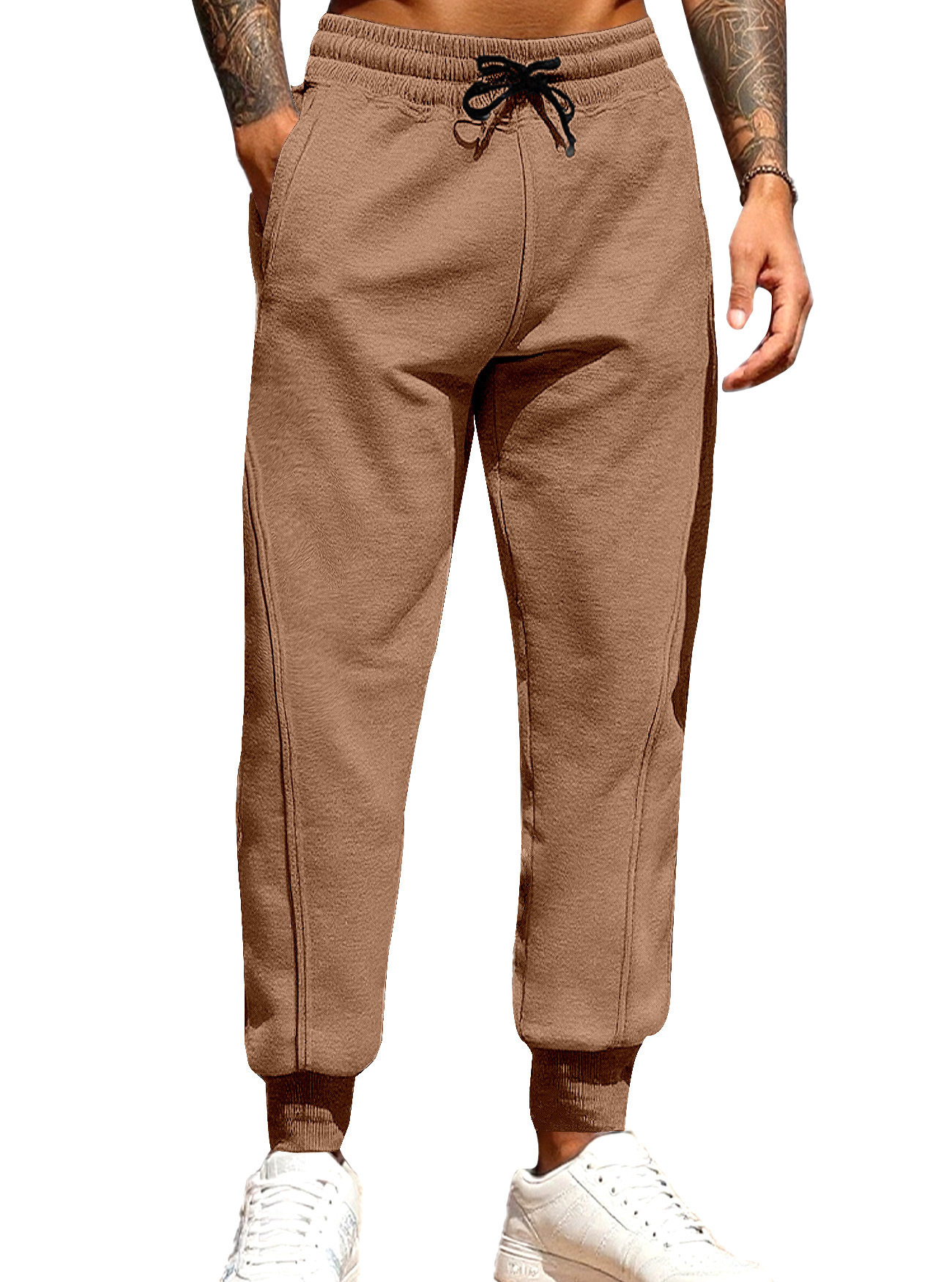 Fábrica transfronteriza de Europa y América Amazon TEMU al por mayor nuevos pantalones deportivos casuales de moda masculina