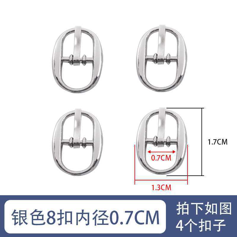 Accesorios de hardware de tacón alto hebilla de zapato de metal sandalias de mujer 8 piezas 9 zapatos redondos hebilla de cordón de botón en forma japonesa otro hogar