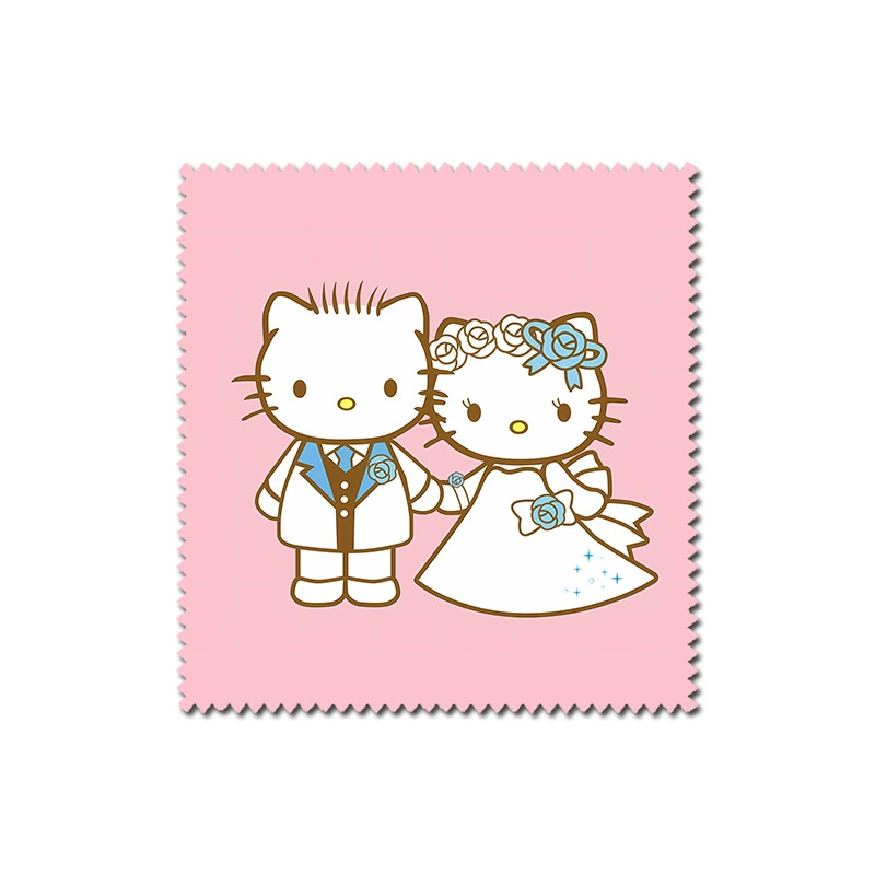 Titti cat Daniel Daniel couple series peripheral fibrous glasses cloth to decontamination and fingerprint multi -pattern