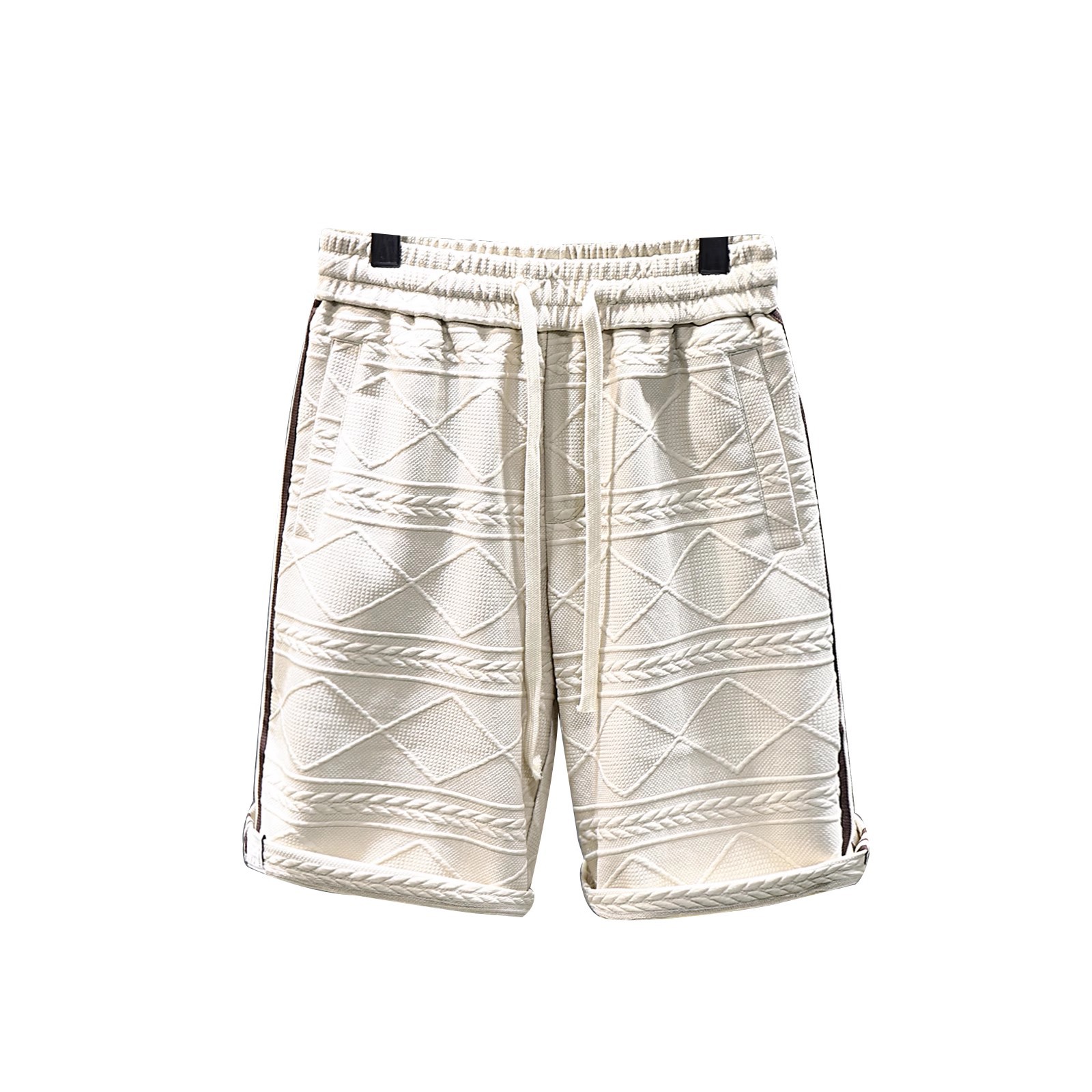 Men's Striped Summer Shorts Retro Trendy Loose Casual Sports Pants Brand Design Youth Five Point_viptrois.com