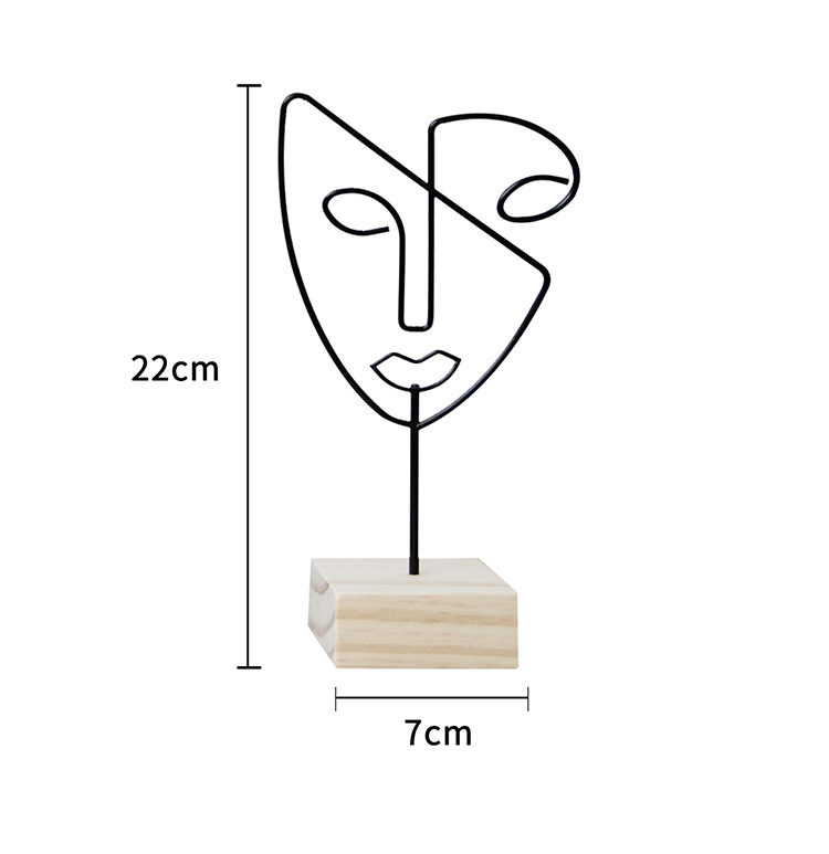 180g Weight Jewelry Rack Classification 1 Piece Quantity Iron Material Human Face Pattern Nordic Style, Modern Style Style Nordic Style Modern Style Human Face Iron Jewelry Rack 27