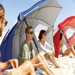 户外太阳伞牛津海滩沙滩伞外贸遮阳伞多功能太阳钓鱼伞定制