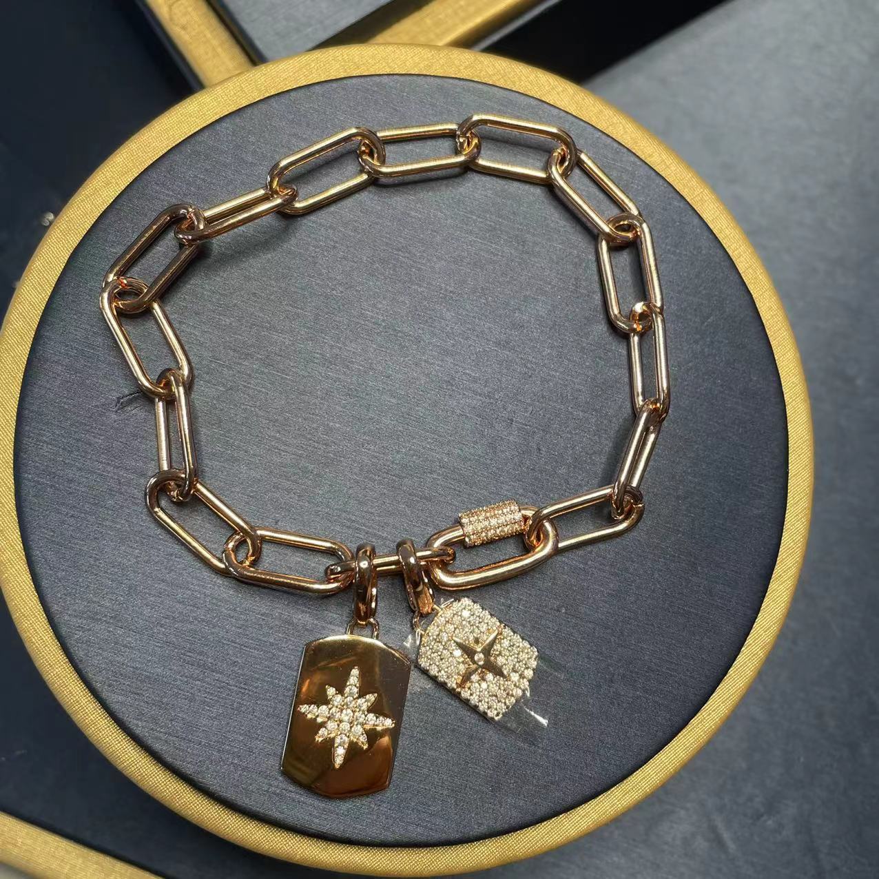 Fashion Star Copper Star Zircon Bracelets