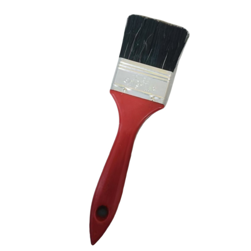 Cepillo de mango rojo de plástico cepillo de pintura de mango rojo cepillo de herramientas de recubrimiento material de construcción