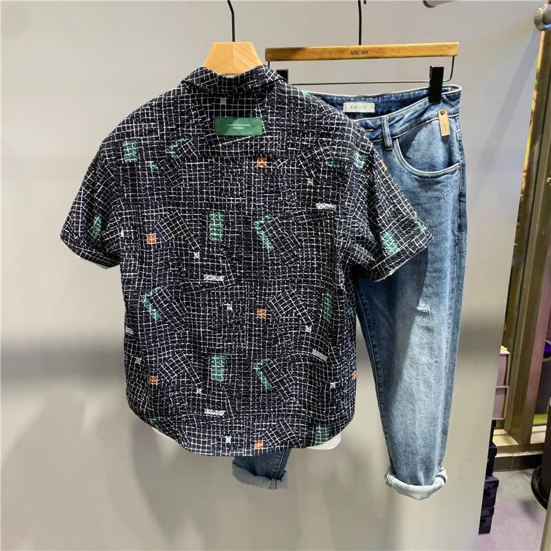 Fashionable colored Japanese trend thin shirt