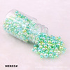 The bottle has holes and mermaids imitation pearl 3-8mm perforated colorful gradients, gradient, and colorful color.