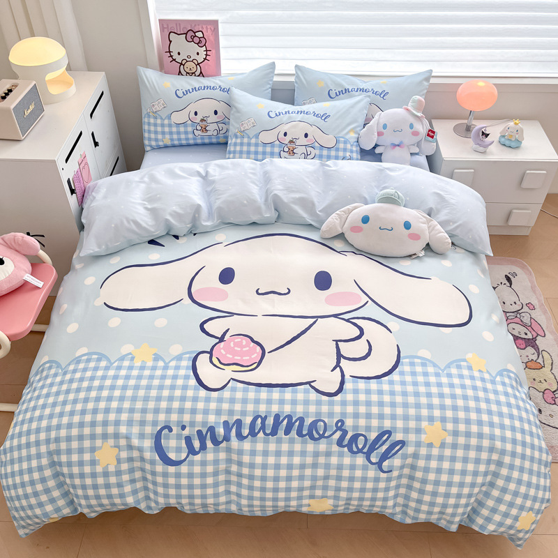 美楽蒂純綿ベッド4点セットのクロミアニメ純綿学生寮3点セットのベッドカバーkt