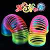 Colorful Slinky, classic big elastic rainbow toy, nostalgia