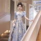 Host Light Luxury Evening Dress Women's 2024 New Niche French Graduation Adult Ceremony Banquet Dress High-end Sense