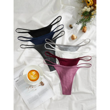 X 17687 Ribbed low waist thong ���Ƶ������ֿ�羳����ͨ