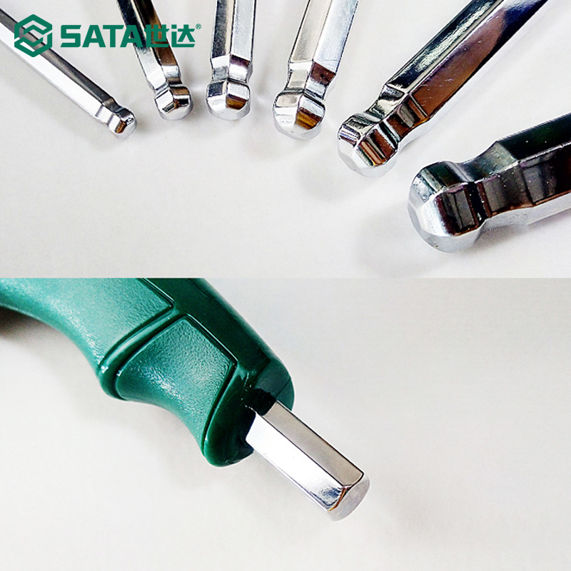 Hexagonal wrench, long ball head, screwdriver