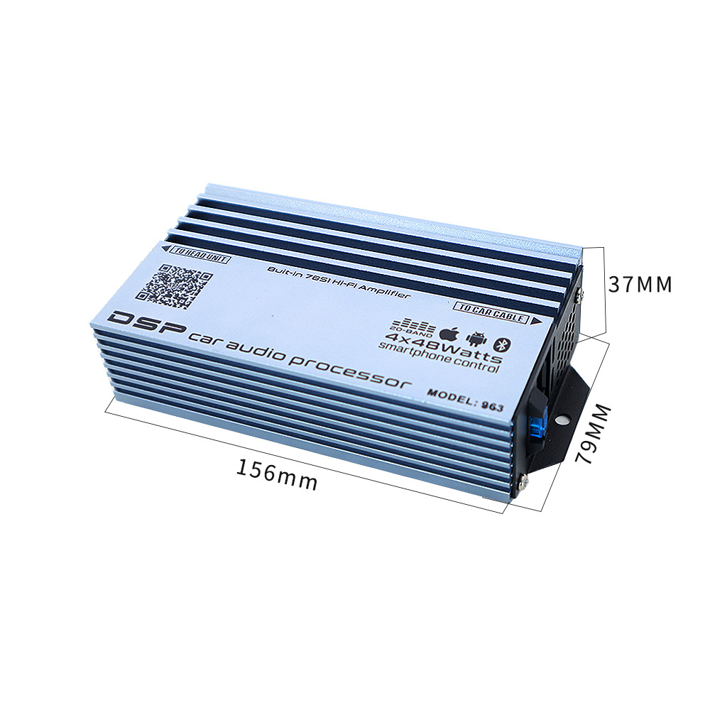 Cross-border car DSP Android special car dedicated 4-way 48W * 4 car speaker amplifier with Bluetooth 963