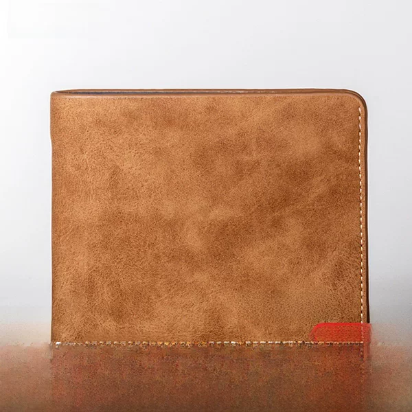 New Men's Wallet Short Youth Retro Multi-Functional Wallet Wallet Multi-Card Slot Large Capacity High-End Card Holder