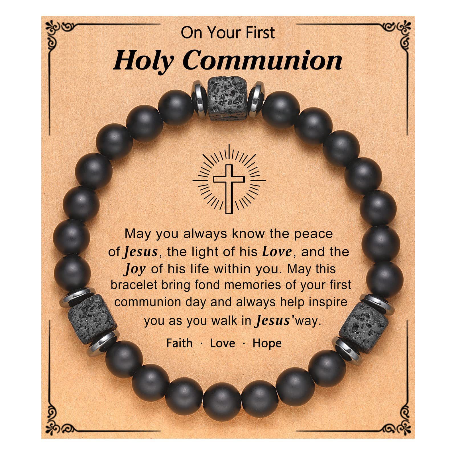 화산 돌 팔찌 크로스 카드 2