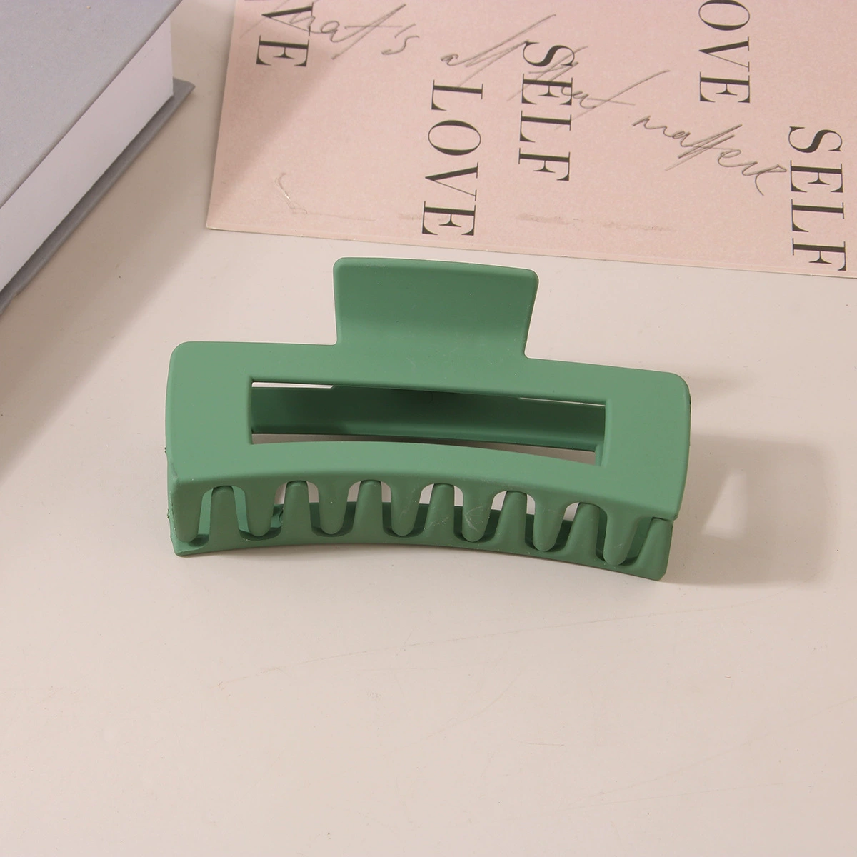 (Cross-border trading), rectangular matte crab pin, big shark, hairgrip, Amazon, simple and elegant design