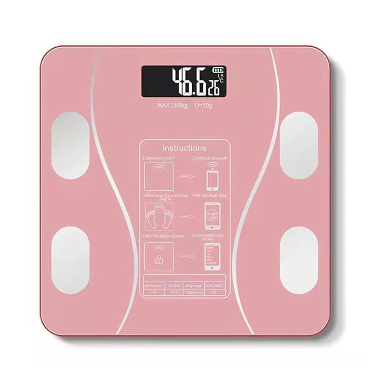 2021 báscula electrónica doméstica para adultos báscula de peso Bluetooth báscula de grasa APP báscula de grasa corporal báscula de carga inteligente
