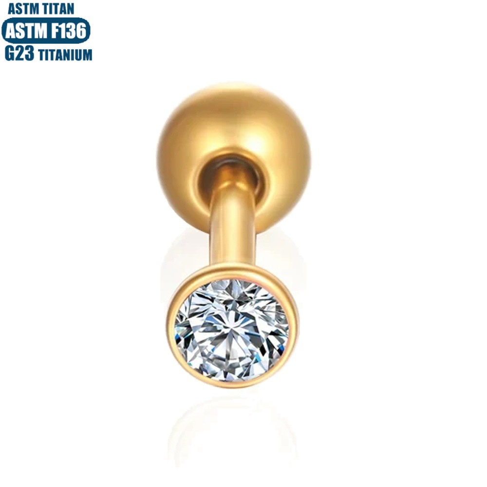 Labret piercing jewelry detail image