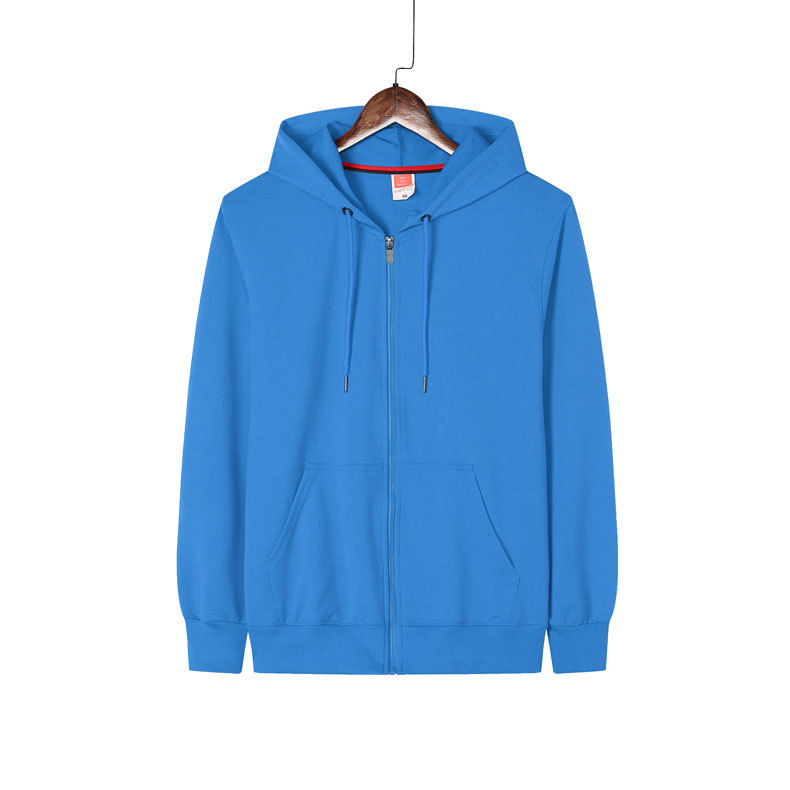 Suéter con cremallera elástica de cuatro lados logotipo impreso collar de pie ropa de trabajo de empresa actividad cultural camisa abrigo bordado Diseño de DIY