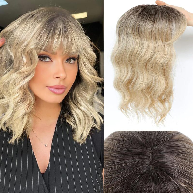 クロスボーダーフレンチスタイルエアーヘアウィッグ 女性用 夏 白髪隠し 頭頂部補充用ウィッグ 目立たない人工毛ウィッグ|undefined