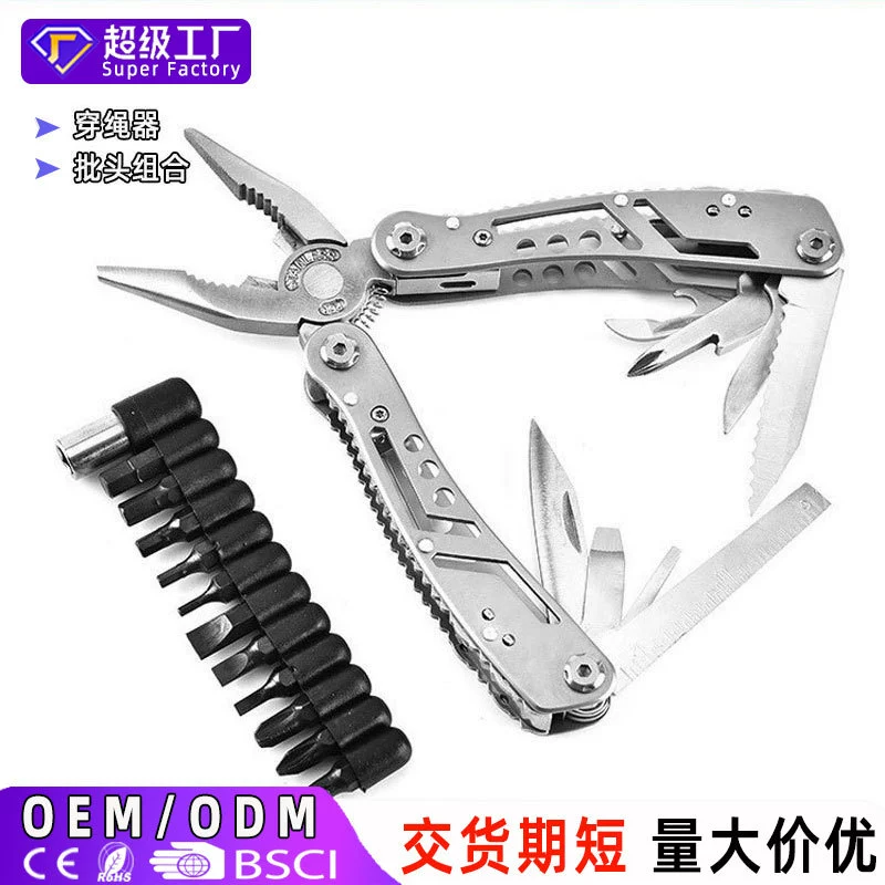 Комбинированный инструмент для кемпинга на открытом воздухе, Складные многоцелевые плоскогубцы, портативный универсальный аварийный инструмент, плоскогубцы для ножей