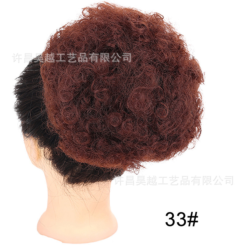 Perucas africanas europeas y americanas transfronterizas afro explosión de cabello bolsas de cabello orugas al por mayor en stock