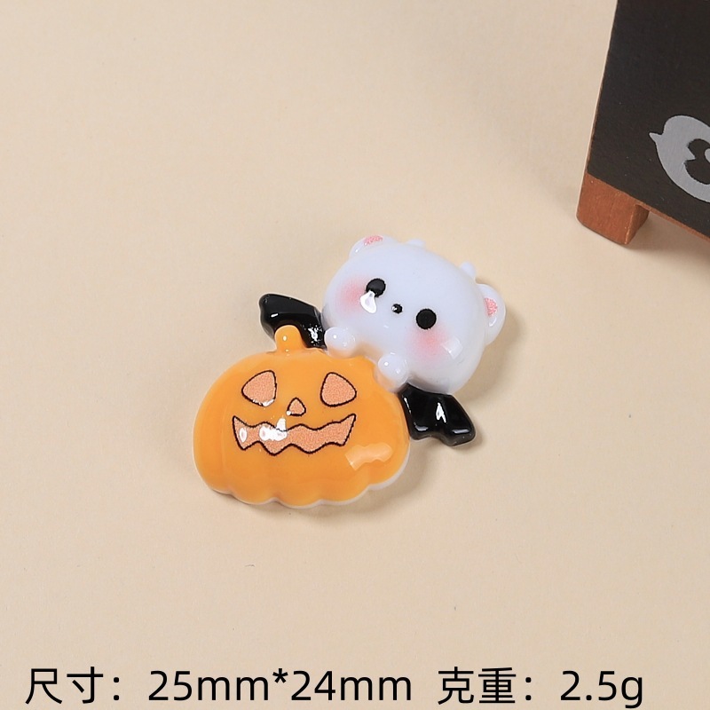 樹脂部品アニメ手作りdiyアクセサリークリーム髪クリップ穴靴ボタンかわいいハロウィーンコウモリ|undefined