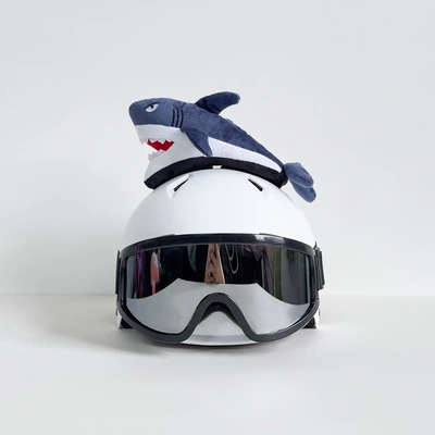 Dəbilqə (Kaska) aksesuarları – Riders, Motorcycle Decorations, Detachable - big-mouth-shark