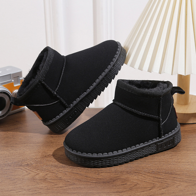 Botas de neve infantis para mulheres no outono e inverno de 2023, novo calor espesso e pelúcia para meninos de oito ou nove anos,_voghion.com