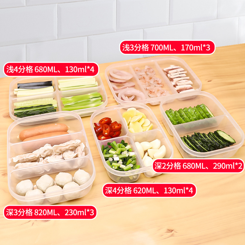 NAKAYA Japanese imported refrigerator storage box onion ginger garlic crisper freezer compartment household baby food supplement box