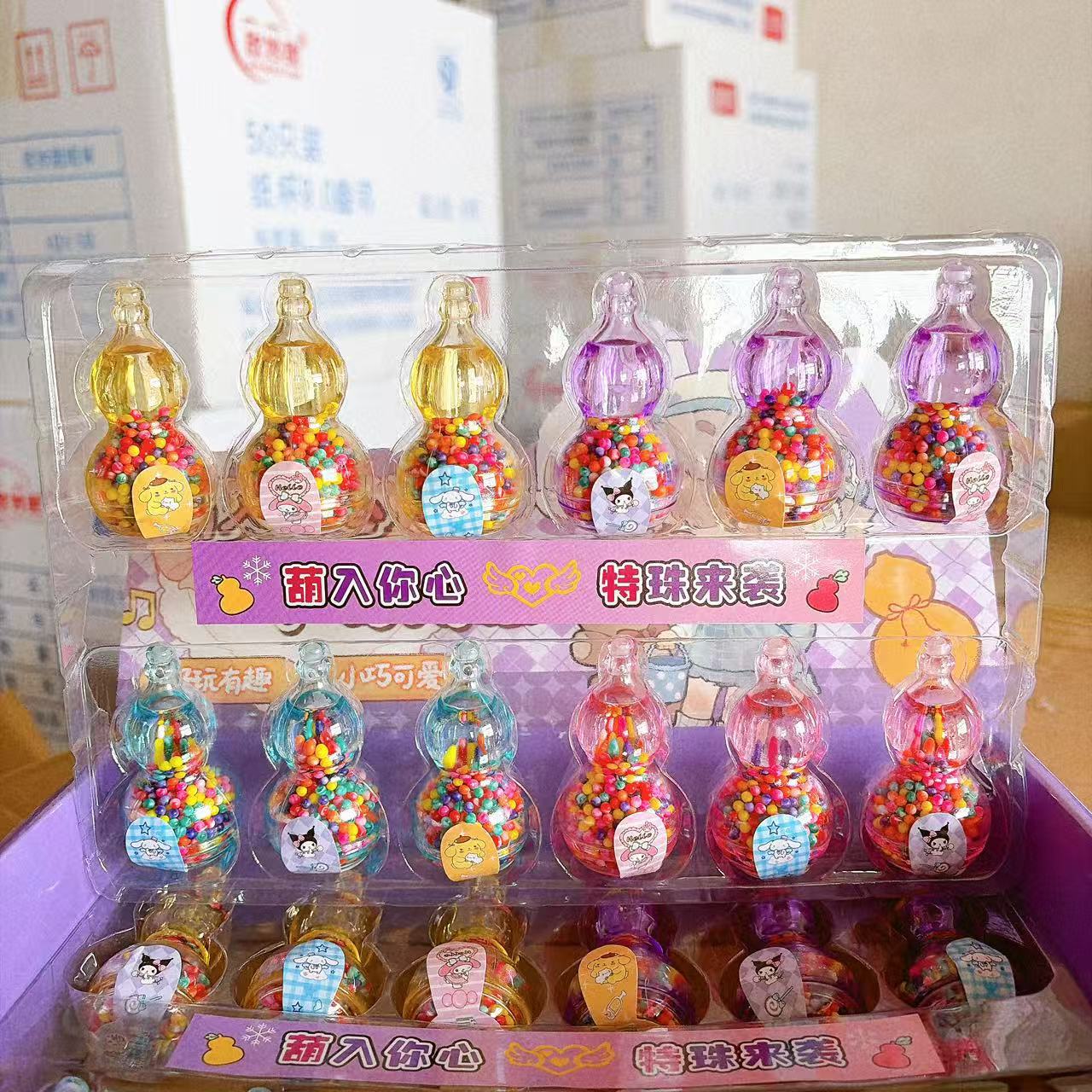 Juguetes para niños con gran cantidad de perlas mini calabaza botella de absorción de agua para aumentar la inteligencia del bebé mar creativo divertido lote de perlas de color