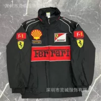 Тонкий гоночный костюм с вышивкой F1 прилив верховой одежды куртка Ferrari куртка европейский и американский стиль ретро гоночная куртка полет