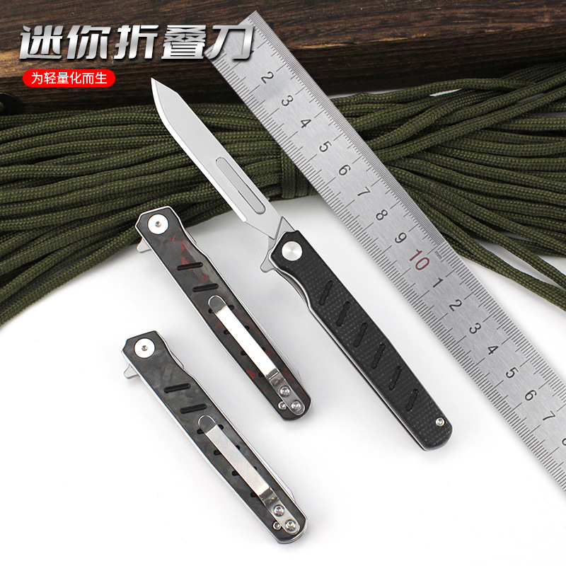 现货批发亚麻柄折刀手术刀美工裁纸可装60号刀片便携快递开箱刀