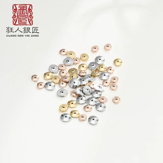 通用耳塞S925纯银 飞碟耳堵耳钉后面耳拖耳帽防滑固定耳扣DIY配件