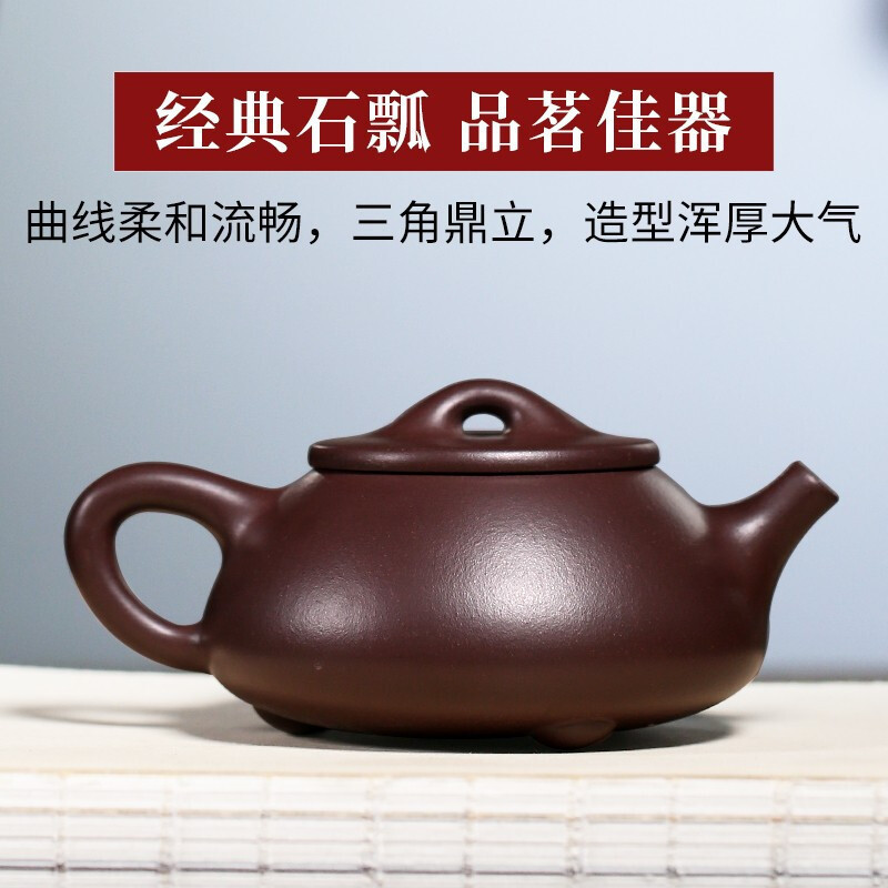 Yixing verdadera olla de arena púrpura pura hecha a mano conjunto de tetera de té casera