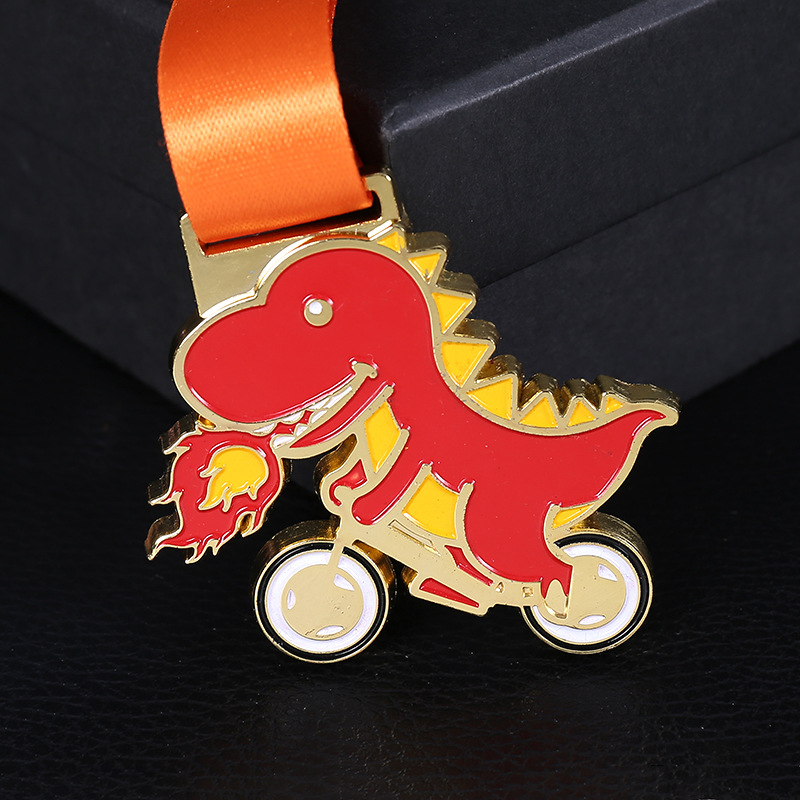 Medalla de metal medalla creativa Medalla medalla de cobre rojo medalla de personal de la empresa Nueva medalla de cinta se puede establecer