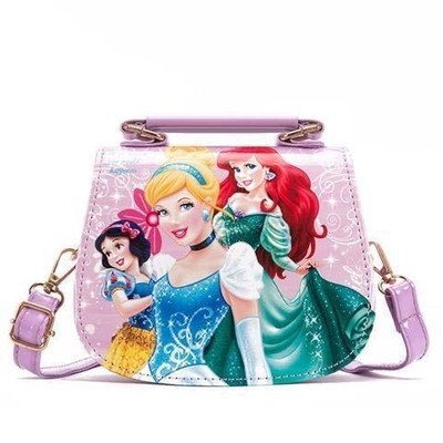 Niños bolsa de hielo princesa bolso de las niñas estilo coreano mochila princesa Elsa lindo hombro bolsa de mensajero al por mayor