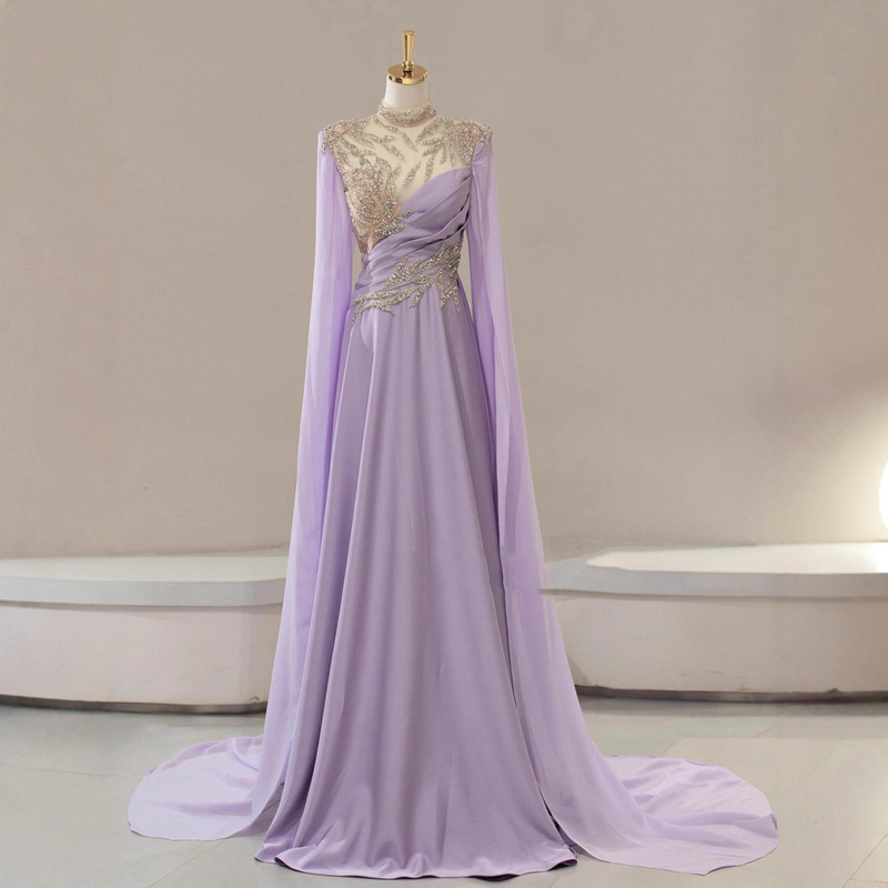 Traditional Chinese Guzheng Performance Dress for Host, Exquisite Ethnic Vocal Solo Performance Costume for Female