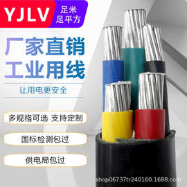 YJLV 铝芯国标足米电线3芯4芯5芯3+1芯3+2芯工程家装电缆线 VLV