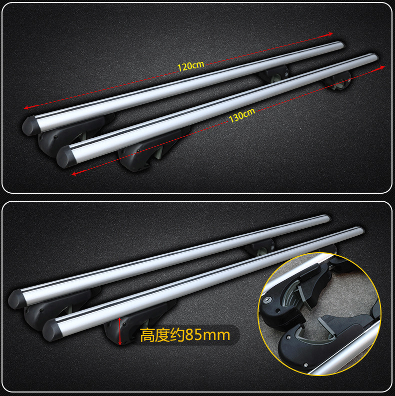 Roof Rack Crossbars for Car Modification, Universal Suv Off-Road Roof Rack, High-Strength Aluminum Alloy