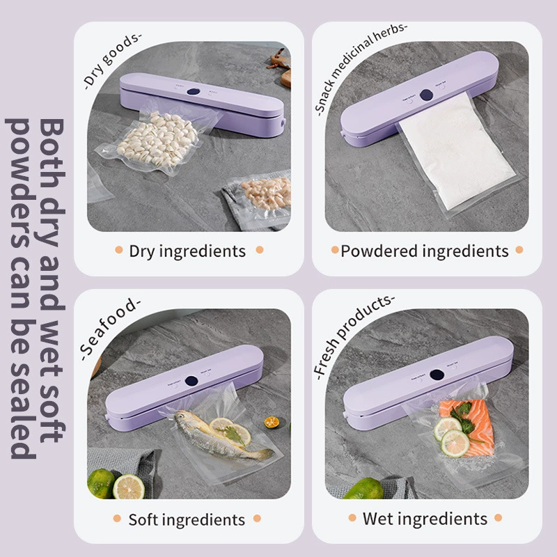 Cross -border vacuum food preservation seal charging small household packaging machine LCD automatic vacuum secret seal