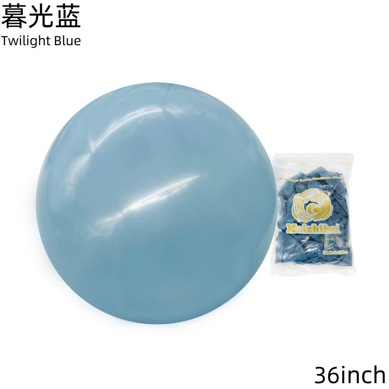 Hermosos globos de látex mate redondos y gruesos de 36 pulgadas de color vintage, ideales para la venta en mercados nocturnos, para decoración y arreglos.