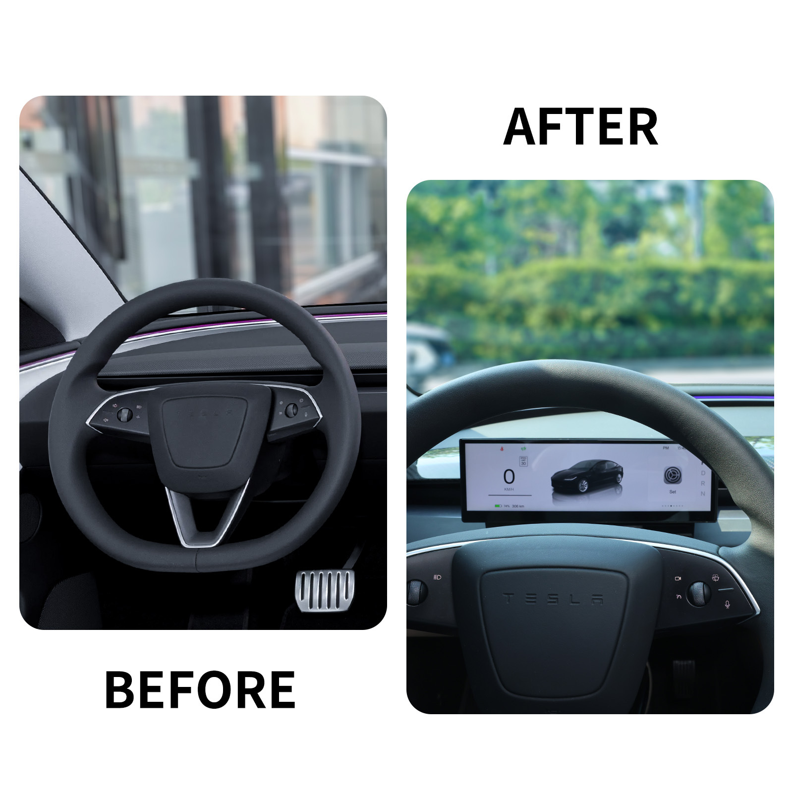 Suitable for Tesla Model 3/Y Car Display Screen 10.88, Does Not Block the Air Outlet, Supports Carplay, in Stock